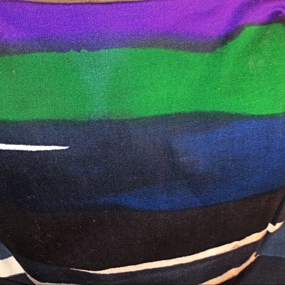 Watercolor Striped Strapless Dress - Picture 3 of 3